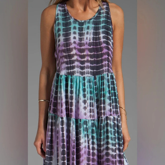 Lovers + Friends Angel Tank Tie Dye Mini Dress in Blue/Purple Size S - Picture 3 of 10